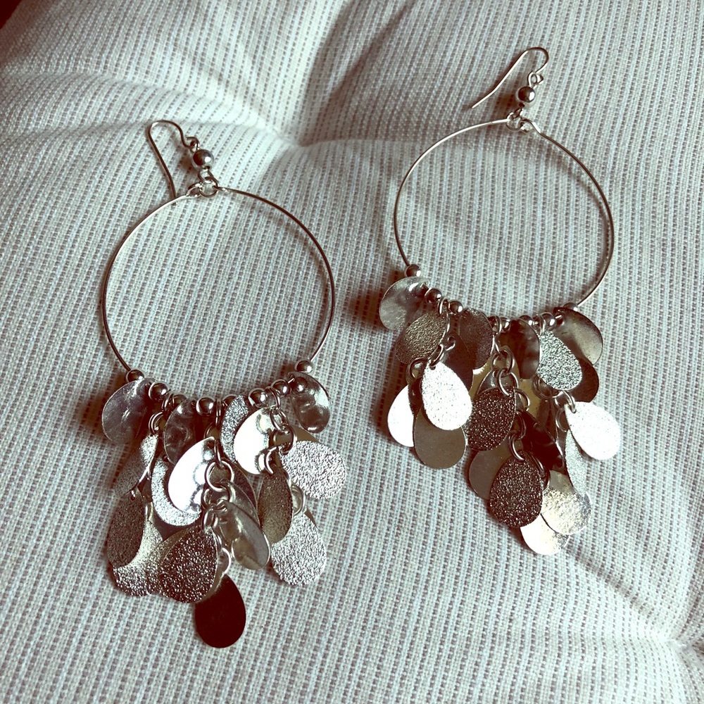 Silver Hoop & Dangle Earrings